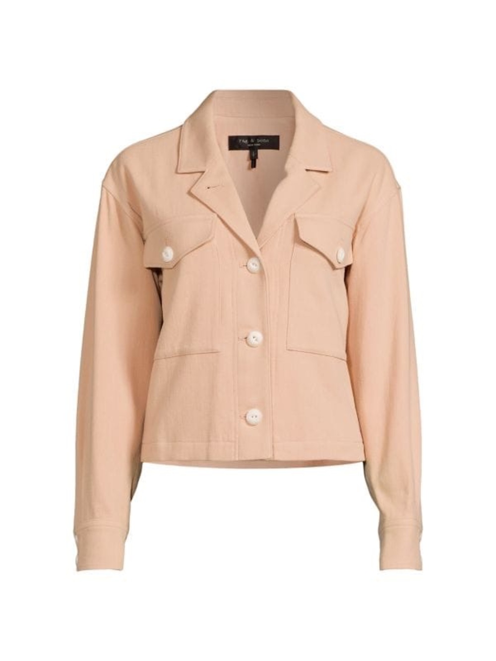 rag & bone Jessie Shirt Jacket, Beige, XL, EUC